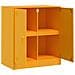 Credenza Giallo Senape 67x39x73 Cm In Acciaio - Foto miniatura 6