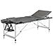 Lusso Casadino -  Lettino Da Massaggio 3 Zone Telaio Alluminio Antracite 186x68cm - Foto miniatura 1