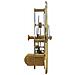 Meccanismo Orologio Dorato 126mm - Design Ingranaggi Trasparenti - Foto miniatura 3