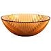 Set 6 coppette Groove in vetro rigato colore ambra cm 13 - Foto miniatura 1