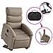 Poltrona Alzapersona Reclinabile Cappuccino in Similpelle - Foto miniatura 5