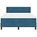 Letto a box con materasso Blu scuro 140x190 cm Velluto - Foto miniatura 8