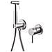 Rubinetto Bidet Con Doccino Acciaio Inox Vema Tiber Steel V17405 Satinato - Foto miniatura 1