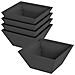 Vaso a Ciotola da Giardino 5 pcs Nero 35 x 35 x 15 cm Acciaio - Foto miniatura 1