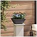 Vaso a Ciotola da Giardino 5 pcs Nero 35 x 35 x 15 cm Acciaio - Foto miniatura 4