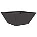 Vaso a Ciotola da Giardino 5 pcs Nero 35 x 35 x 15 cm Acciaio - Foto miniatura 5