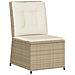 Set Divani da Giardino 7 pz con Cuscini in Polyrattan Beige - Foto miniatura 7
