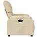 Poltrona reclinabile in tessuto color crema - Foto miniatura 7
