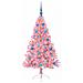 Albero di Natale artificiale con luci integrate Rosa 150 cm PVC - Foto miniatura 3
