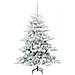 Albero di Natale Artificiale con Rami Pieghevoli Bianco 150 cm - Foto miniatura 3