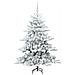 Albero di Natale Artificiale con Rami Pieghevoli Bianco 150 cm - Foto miniatura 4