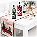Copribottiglia Di Vino Natalizio Festivo - Decorazione Natalizia Lavorata A Maglia Green - Foto miniatura 6
