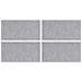 Dischi Quadrati 4 pcs Argento 50 x 25 cm Alluminio - Foto miniatura 1