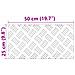 Dischi Quadrati 4 pcs Argento 50 x 25 cm Alluminio - Foto miniatura 8