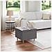 Pouf contenitore Grigio 60 x 60 x 45 cm Pelle sintetica - Foto miniatura 2