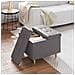 Pouf contenitore Grigio 60 x 60 x 45 cm Pelle sintetica - Foto miniatura 4