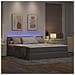 Letto con luci a strisce a LED Talpa 180 x 200 cm Tessuto - Foto miniatura 6