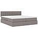 Letto con luci a strisce a LED Talpa 180 x 200 cm Tessuto - Foto miniatura 7