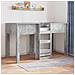 Letto a Castello per Bambini Grigio cemento 75 x 190 cm - Foto miniatura 2