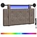 Testiera sospesa Con luce LED Grigio PU Antico - Foto miniatura 1