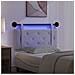 Testiera sospesa Con luce LED Bianco Similpelle - Foto miniatura 5