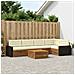 Set di divani da esterno 6 pcs Naturale e Crema 79 x 79 x 37 cm - Foto miniatura 2