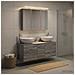 Set di mobili per il bagno 4 pcs Sonoma grigio - Foto miniatura 2