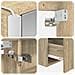 Set di Armadi da Bagno 5 pcs Rovere Sonoma Legno ingegnerizzato - Foto miniatura 9