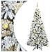 Albero di Natale Artificiale con Rami Pieghevoli Bianco 240 cm - Foto miniatura 1