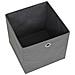 Contenitori 4 pz in Tessuto non Tessuto 32x32x32 cm Grigio - Foto miniatura 4