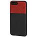 Duo Pocket, Cover Bicolore Con Inserti Metallici - Apple Iphone 7 Plus / 8 Plus - Nero / rosso - Foto miniatura 2