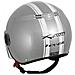 Casco Jet Scooter Moto Quad Omologato Ece 22 05 Visiera Argento M - Foto miniatura 3