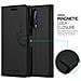 Custodia Compatibile Con Nokia 8 In Nero Carbone - Coperchio Protettiva Con Chiusura Magnetica, Funzione Stand E Tasca Per Le Carte - Foto miniatura 3