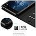 Custodia Compatibile Con Nokia 8 In Nero Carbone - Coperchio Protettiva Con Chiusura Magnetica, Funzione Stand E Tasca Per Le Carte - Foto miniatura 5