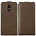 Custodia Compatibile Con Lg Q Stylus In Bruno Caffè - Coperchio Protettivo In Design Flip Con Chiusura Magnetica - Foto miniatura 11