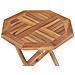 Tavolo Da Giardino Pieghevole 45x45x45 Cm In Legno Di Teak - Foto miniatura 5