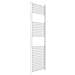 Termoarredo Bagno Scaldasalviette Acciaio Radiatore Calorifero Termosifone Bianco *** Misure : H1500xl450xi400 30 Tubi - Foto miniatura 4