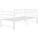 Telaio Divano Letto Estraibile Bianco In Metallo 90x200 Cm - Foto miniatura 9