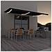 Tenda da Sole Retrattile Manuale con LED 600x350 cm Antracite - Foto miniatura 4