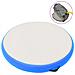 Tappetino Ginnastica Gonfiabile con Pompa 100x100x15cm PVC Blu - Foto miniatura 1