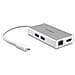 Adattatore Multifunzione USB-C per portatili - Power Delivery - 4K HDMI - Gbe - USB 3.0 - Bianco e Argento - Foto miniatura 2
