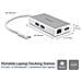 Adattatore Multifunzione USB-C per portatili - Power Delivery - 4K HDMI - Gbe - USB 3.0 - Bianco e Argento - Foto miniatura 3