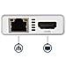 Adattatore Multifunzione USB-C per portatili - Power Delivery - 4K HDMI - Gbe - USB 3.0 - Bianco e Argento - Foto miniatura 5