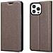 Custodia Compatibile Con Apple Iphone 13 Pro In Bruno Caffè - Coperchio Protettiva Con Chiusura Magnetica, Funzione Stand E Tasca Per Le Carte - Foto miniatura 8