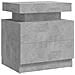 Comodino Grigio Cemento 45x35x52 cm in Legno Multistrato - Foto miniatura 2