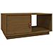 Tavolino Da Salotto Miele 80x50x35,5 Cm Legno Massello Di Pino - Foto miniatura 2