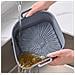 Stampo In Silicone Pieghevole Quadrato Per Friggitrice Ad Aria 17,5 Cm Grey - Foto miniatura 4