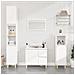 Set Di Mobili Da Bagno 3 Pz Bianco In Legno Multistrato - Foto miniatura 1