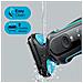 Rasoio Ricaricabile Series 5 51-M1000s Wet & Dry Sistema Pulizia EasyClean Tecnologia AutoSense Colore Nero / Blu - Foto miniatura 5