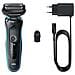Rasoio Ricaricabile Series 5 51-M1000s Wet & Dry Sistema Pulizia EasyClean Tecnologia AutoSense Colore Nero / Blu - Foto miniatura 2